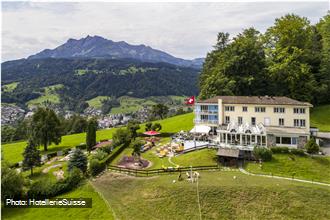 Hotel mit Aussicht auf den Pilatus