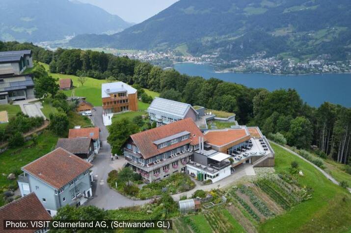 Das ganze Areal aus der Vogelperspektive