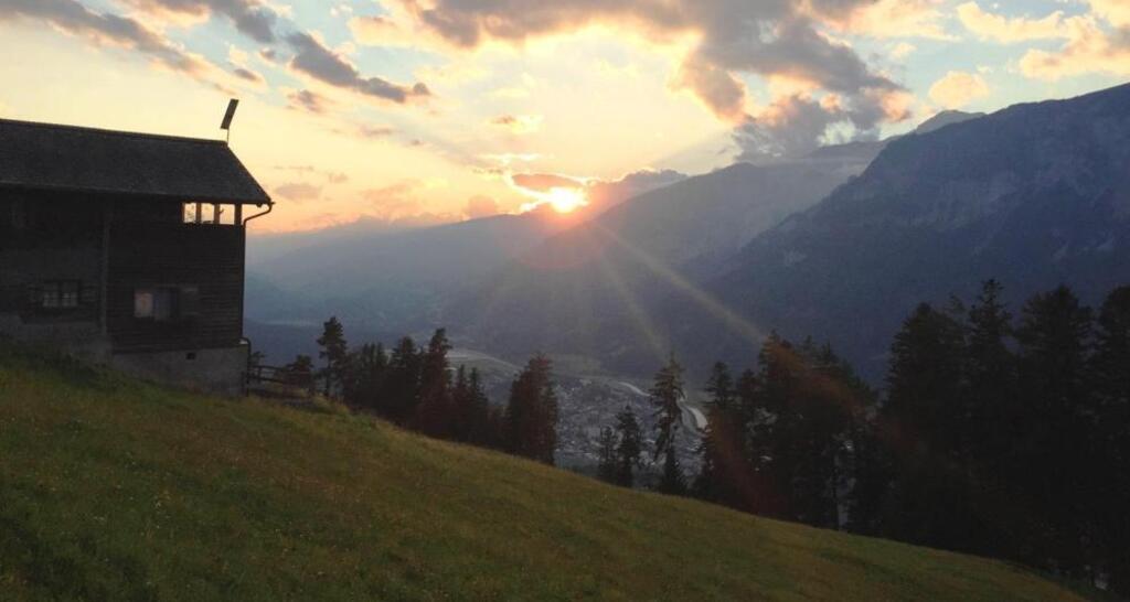 Aussicht von Schönegg bei Sonnenuntergang