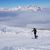 Skitouren über dem Nebelmeer