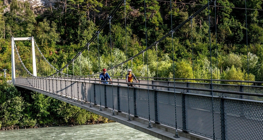 Churer Rheinroute 501, Pardislabrücke Haldenstein-Chur