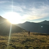 Trailrunning oberhalb der Alp Sanaspans