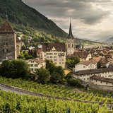Blick auf die Churer Altstadt