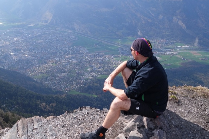 Aussicht vom Fürhörnli auf die Stadt Chur