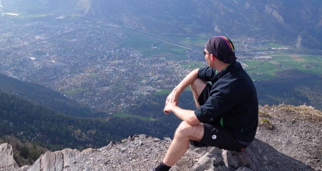Aussicht vom Fürhörnli auf die Stadt Chur