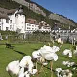 Schloss Haldenstein mit prächtigem Schlossgarten