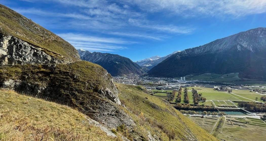 Blick auf die Stadt Chur vom Zielhang aus