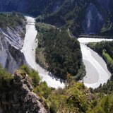 Aussichtsturm Conn und Blick in Rheinschlucht