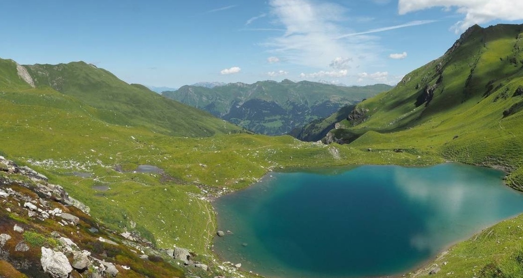 Der Urdensee am Ende des Urdentals - bevor es über das Urdenfürggli weiter Richtung Lenzerheide geht.