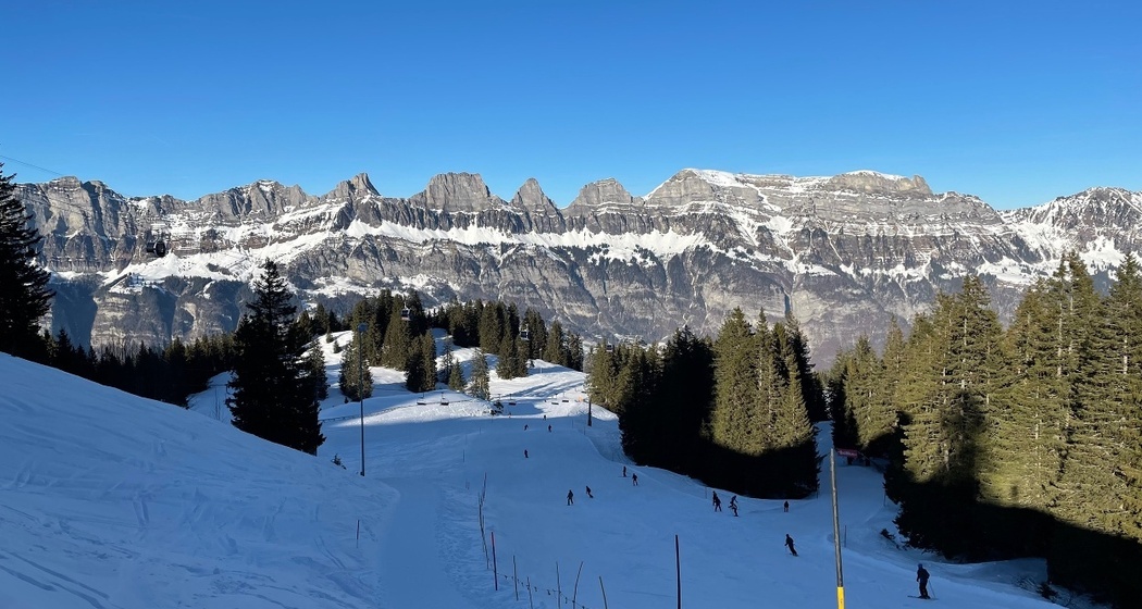 Blick von Restaurant Chrüz