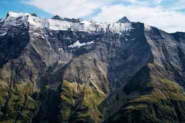 Schuttkegel am Fuss des Ringelspitzmassiv