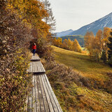 Wasserweg ansaina im Herbst, oberhalb von Alvaneu Bad © Giglio Pasqua
