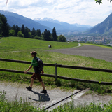 Beim Fürstenwald mit Aussicht ins Rheintal