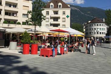 Merz Gartencafé Bahnhofstrasse Chur