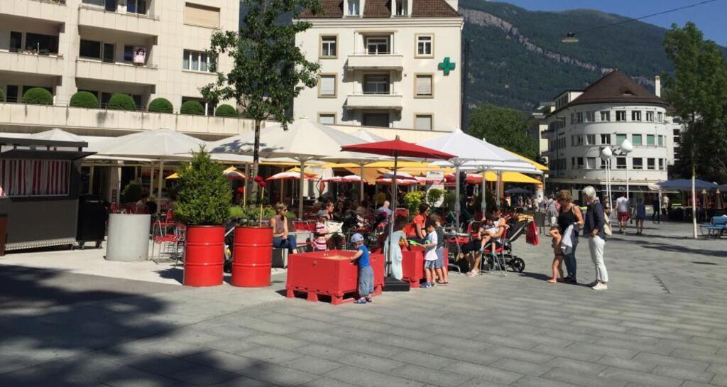Merz Gartencafé Bahnhofstrasse Chur