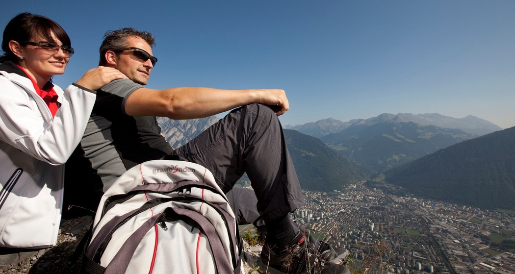 Tiefblick auf die Stadt Chur