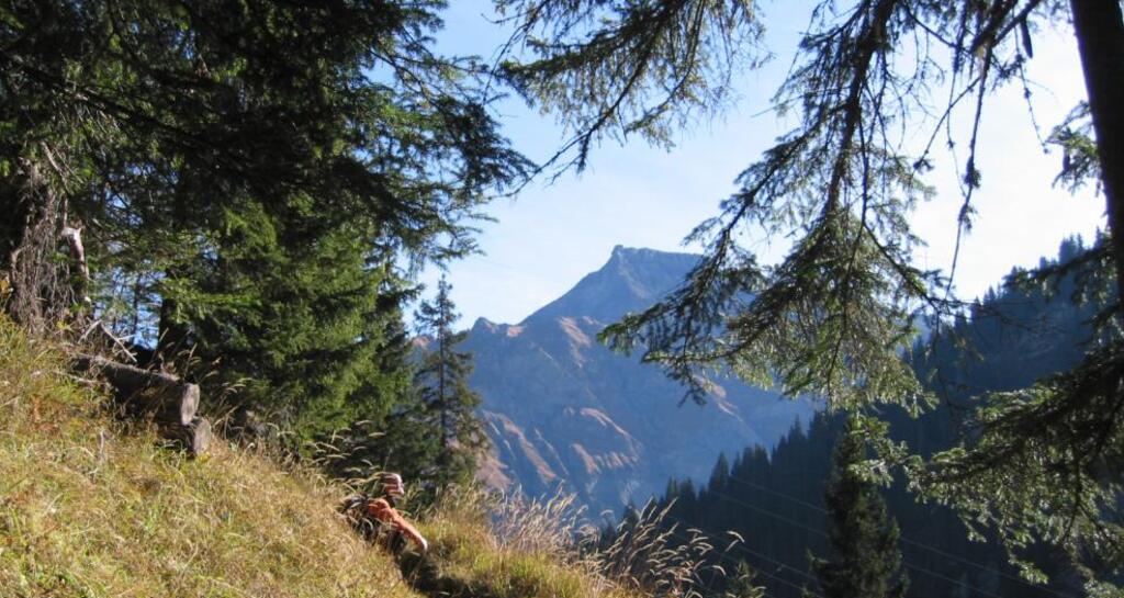 Etappe 5: Sicht auf Piz Beverin, vom Glasspass aus