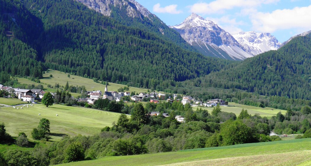 Blick auf Sta. Maria Val Müstair