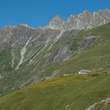 Blick auf die gigantische Berglandschaft