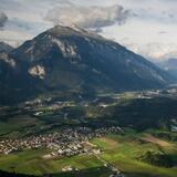Churer Rheintal aus der Vogelperspektive