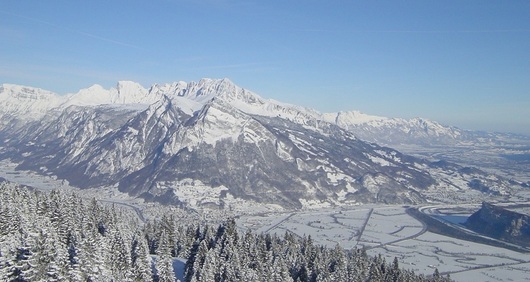 Pizol Weitsicht über das St. Galler Rheintal