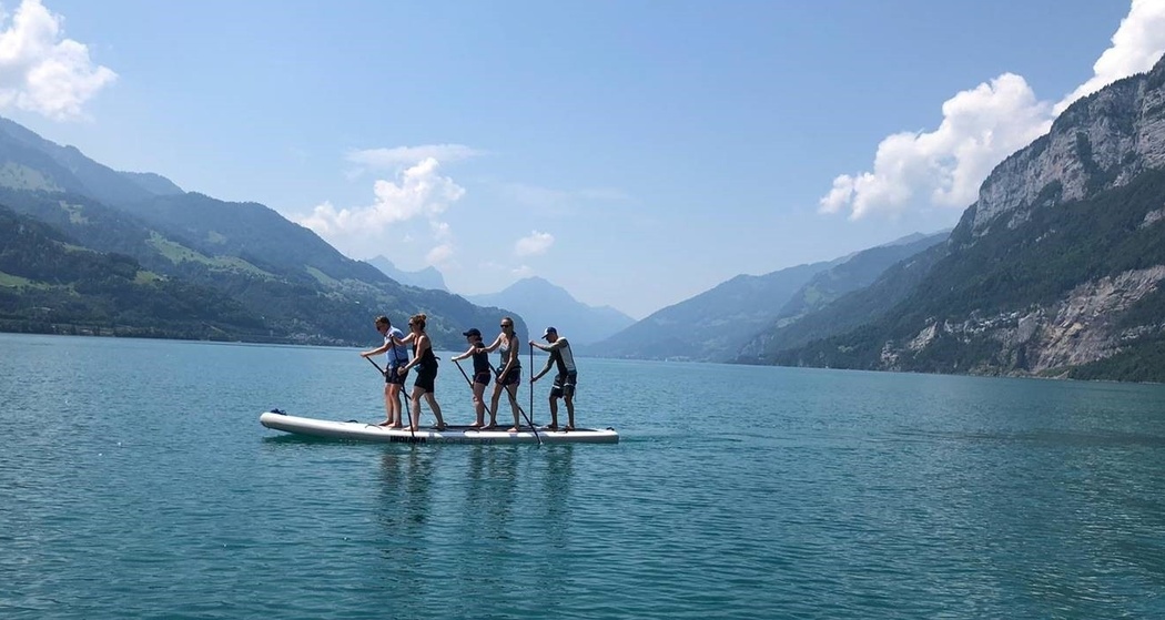 Wassersport am Sagisteg