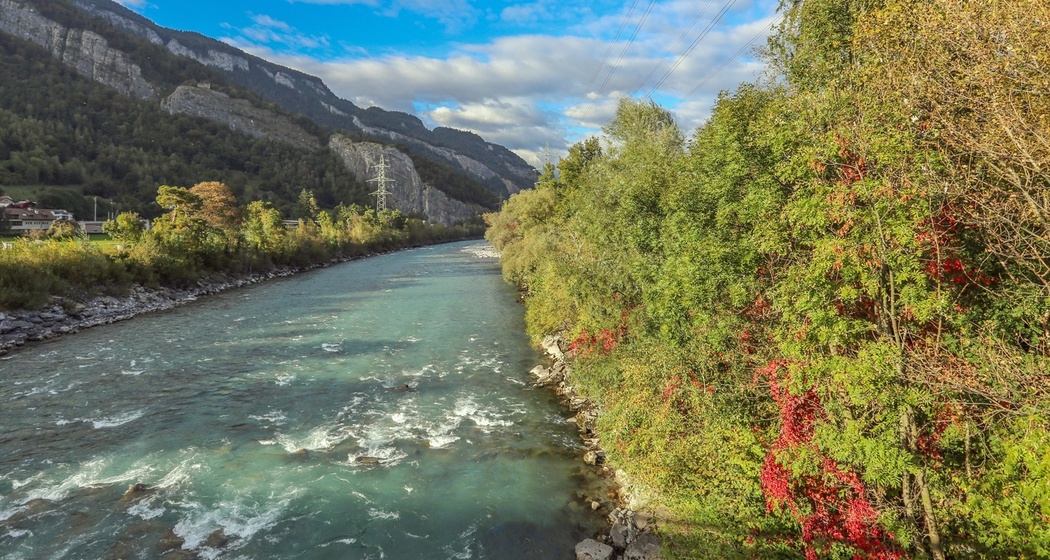Alpenrhein bei Chur/Haldenstein