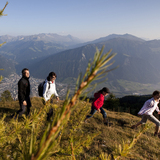 Weit oberhalb der Alpenstadt Chur