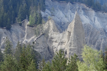 Die eindrücklichen Erdpyramiden von Molinis