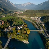 Blick auf Reichenau-Tamins und das Churer Rheintal