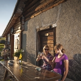 Eine kühle Erfrischung auf der Heidialp.