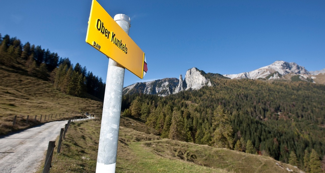 Schlussaufstieg zum Kunkelspass