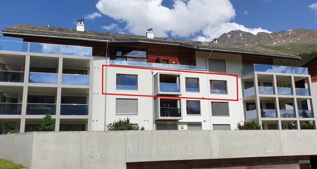 3.5 Zimmer Whg. Valbella aussen eingezeichnet