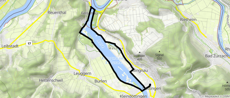 Um den Klingnauer Stausee