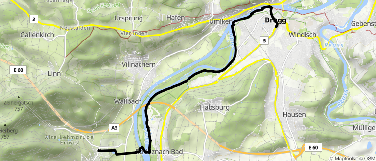 Aare-Spaziergang Brugg nach Schinznach