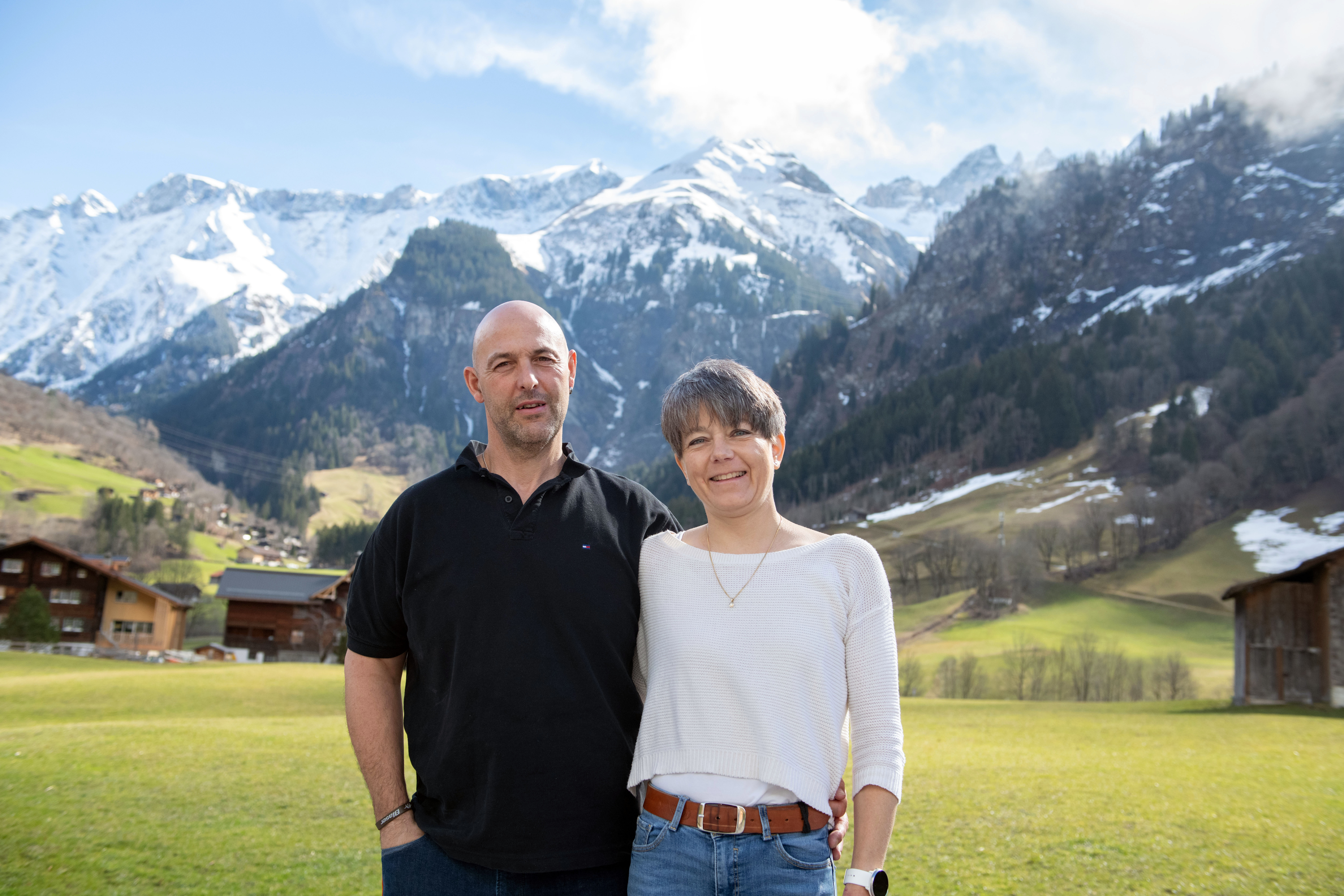 La coppia di padroni di casa Werner e Susanna Rhyner La coppia di padroni di casa Werner e Susanna Rhyner