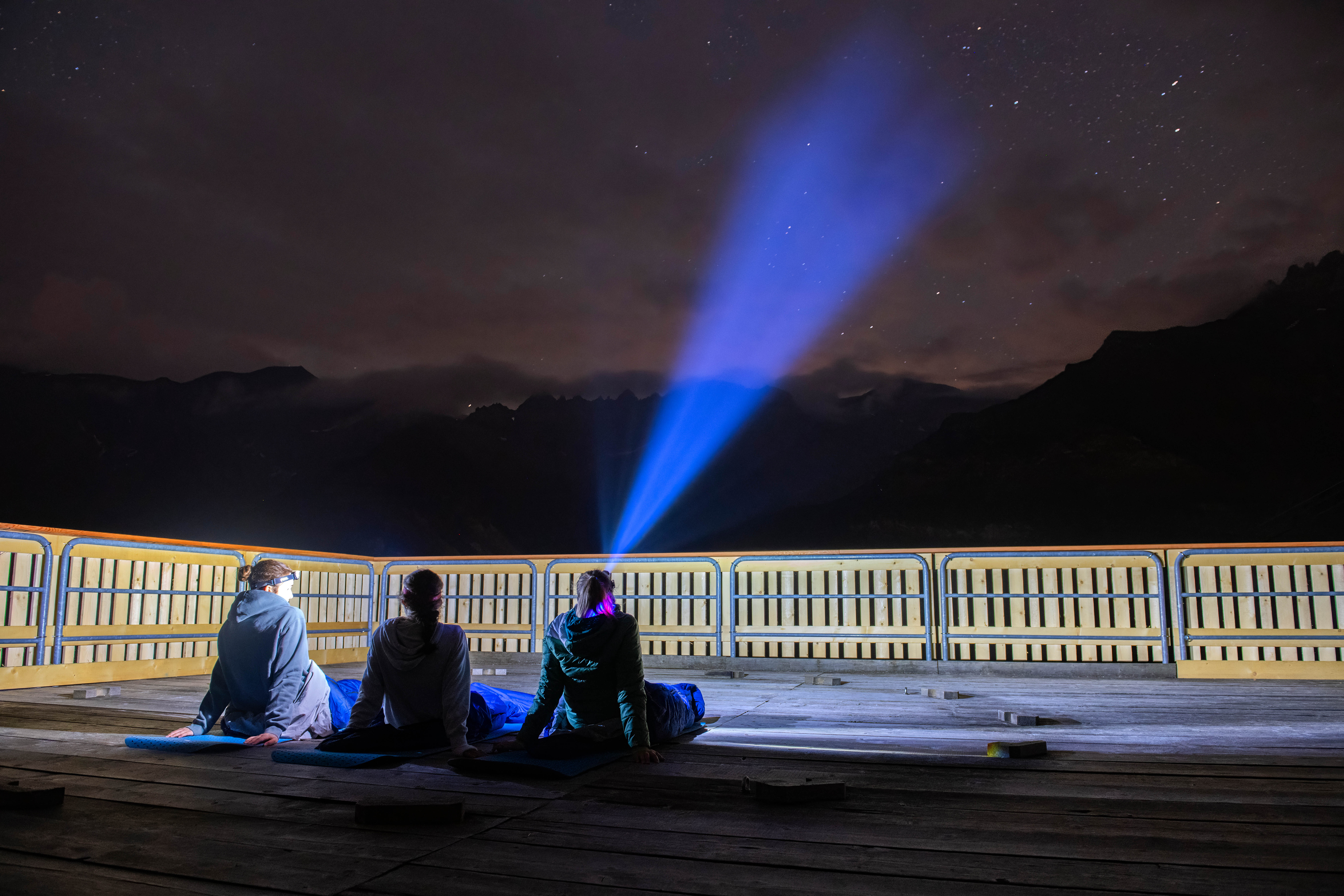 Schlafen unterm Sternenhimmel auf Ämpächli in Elm, Elm