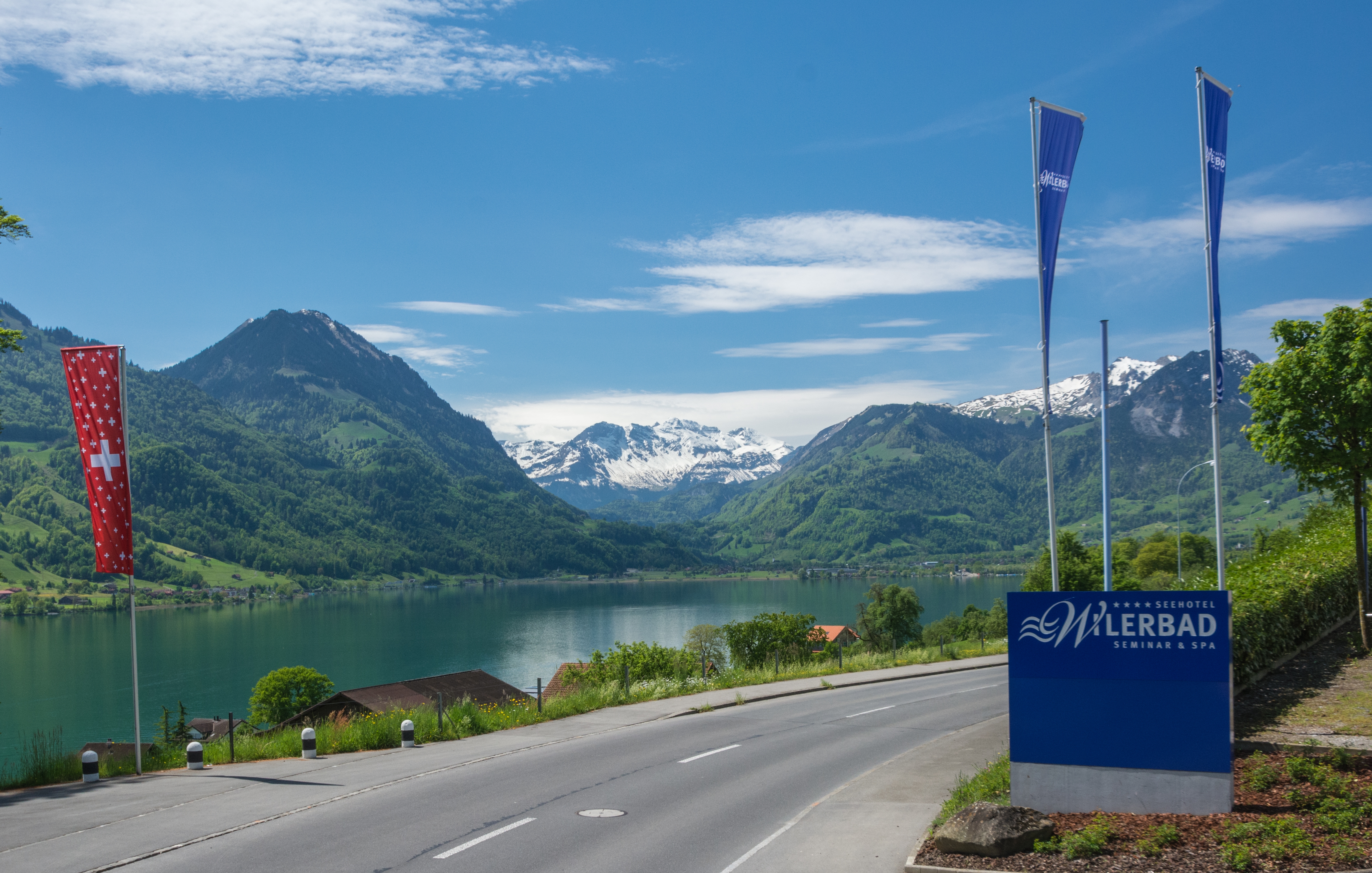 Einfahrt Seehotel Wilerbad Einfahrt Seehotel Wilerbad