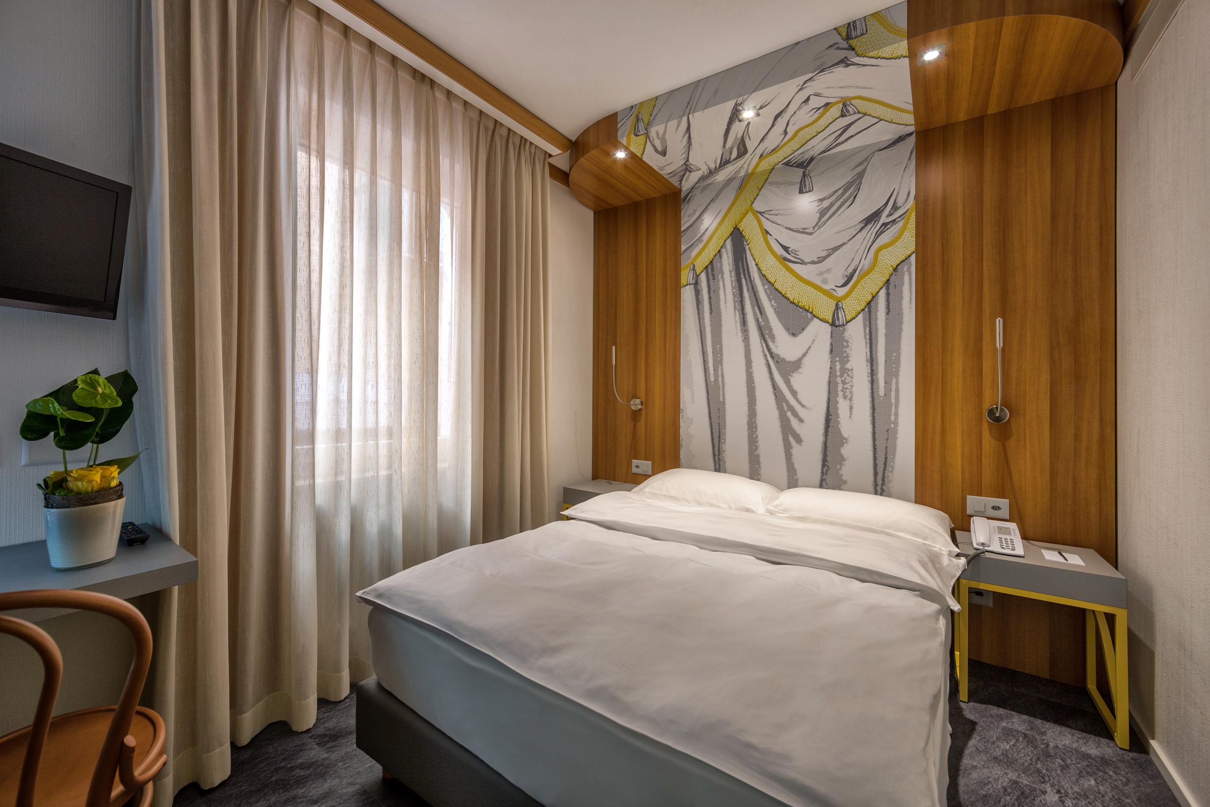 Einzelzimmer Grandlit mit Dorfsicht Einzelzimmer Grandlit mit Dorfsicht