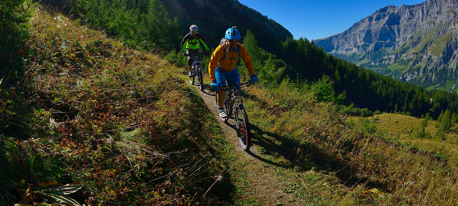Mountain Biken in Leukerbad Mountain Biken in Leukerbad