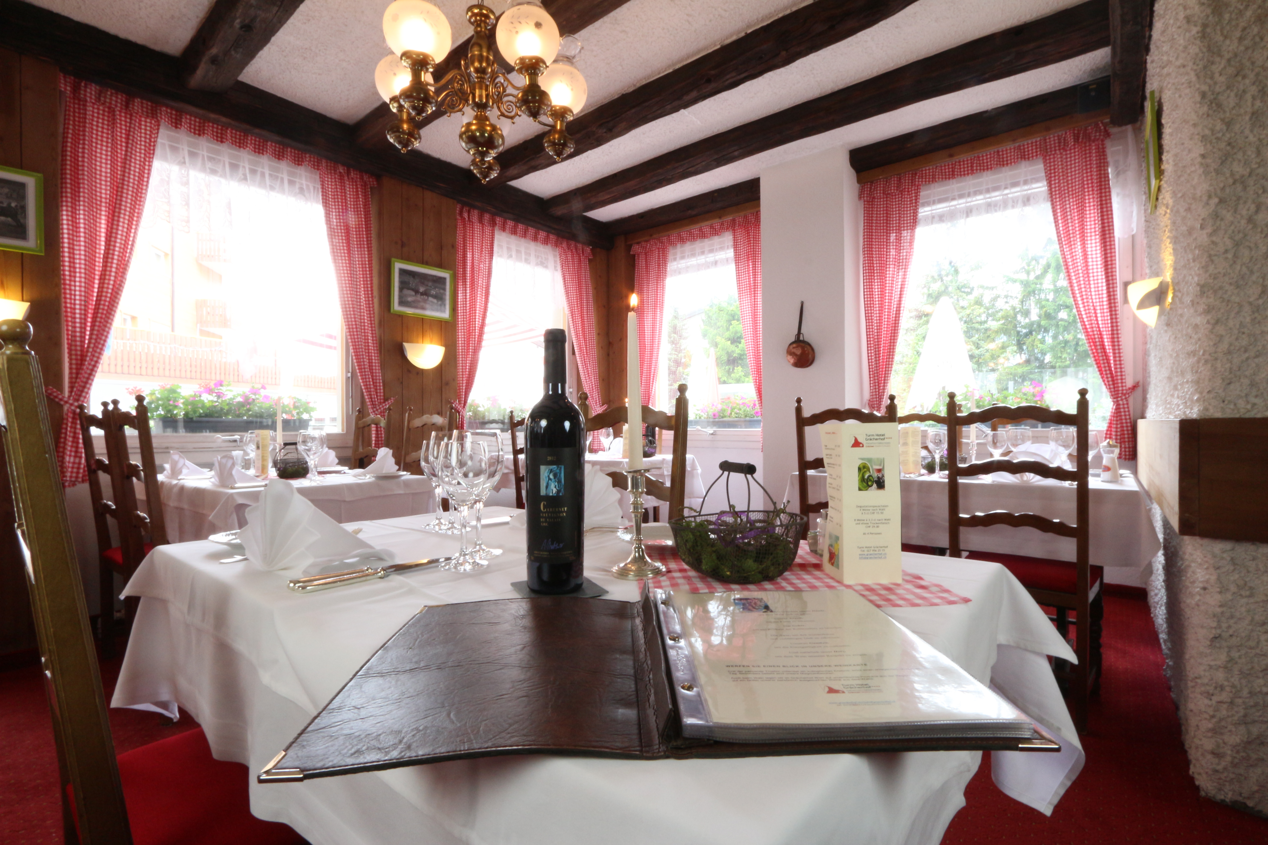 Restaurant Turm Hotel Grächerhof Restaurant Turm Hotel Grächerhof