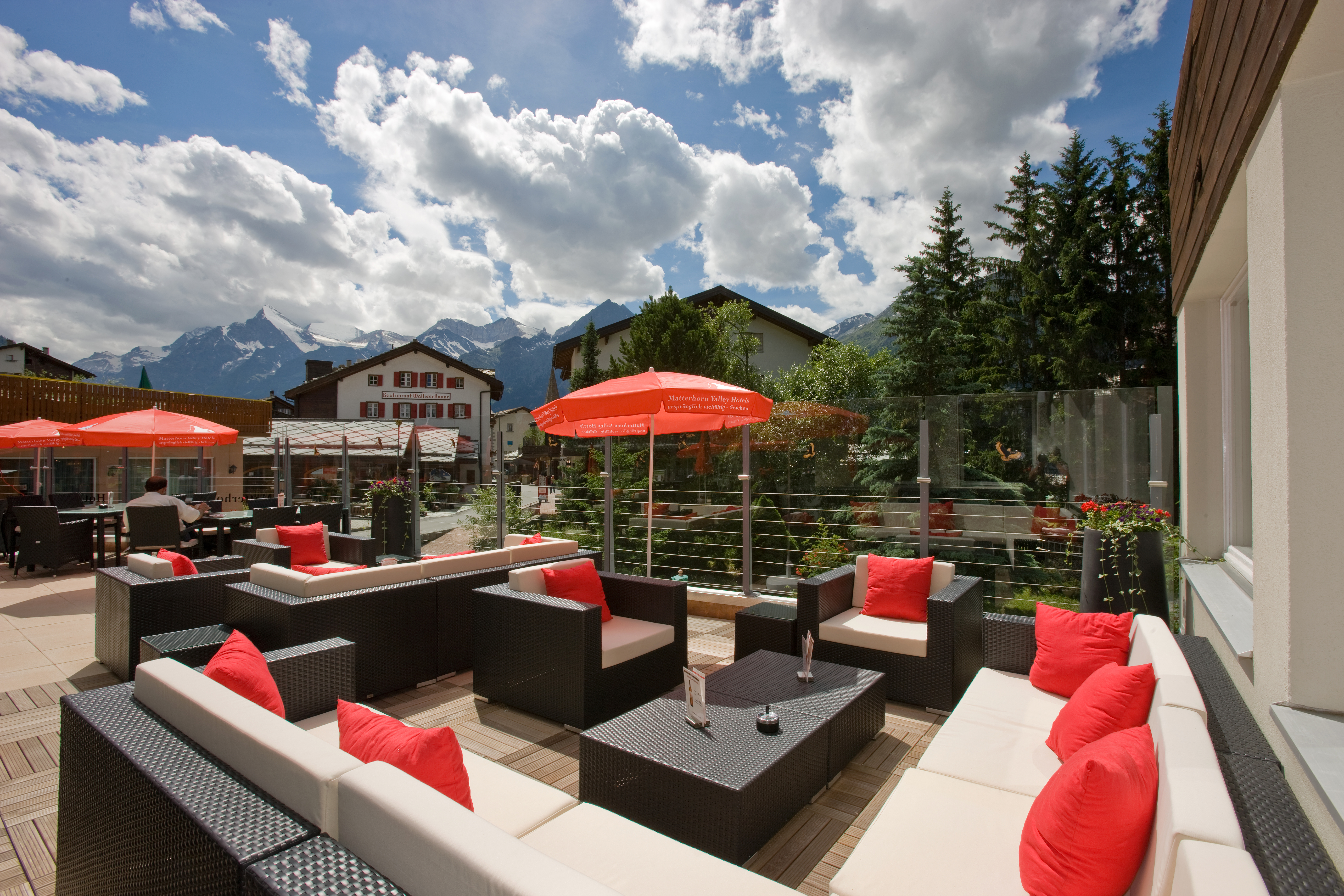 Sonnenterrasse, Turm Hotel Grächerhof Sonnenterrasse, Turm Hotel Grächerhof