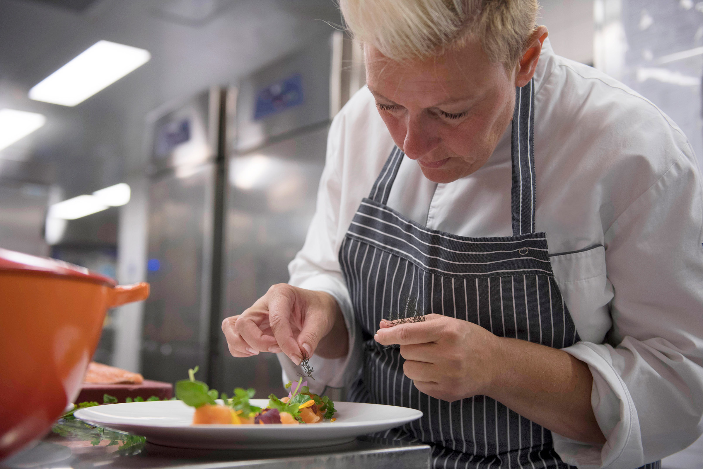 Vreni Giger in the kitchen Vreni Giger in the kitchen