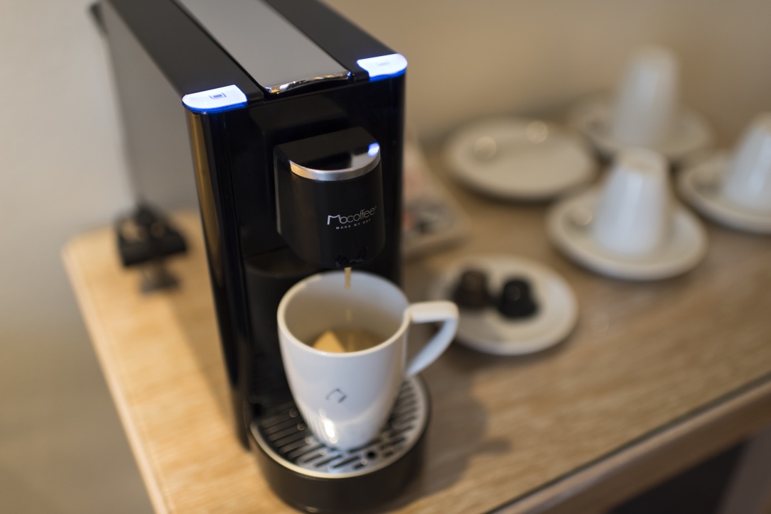 Expresso machine in all rooms with free coffee pods Expresso machine in all rooms with free coffee pods