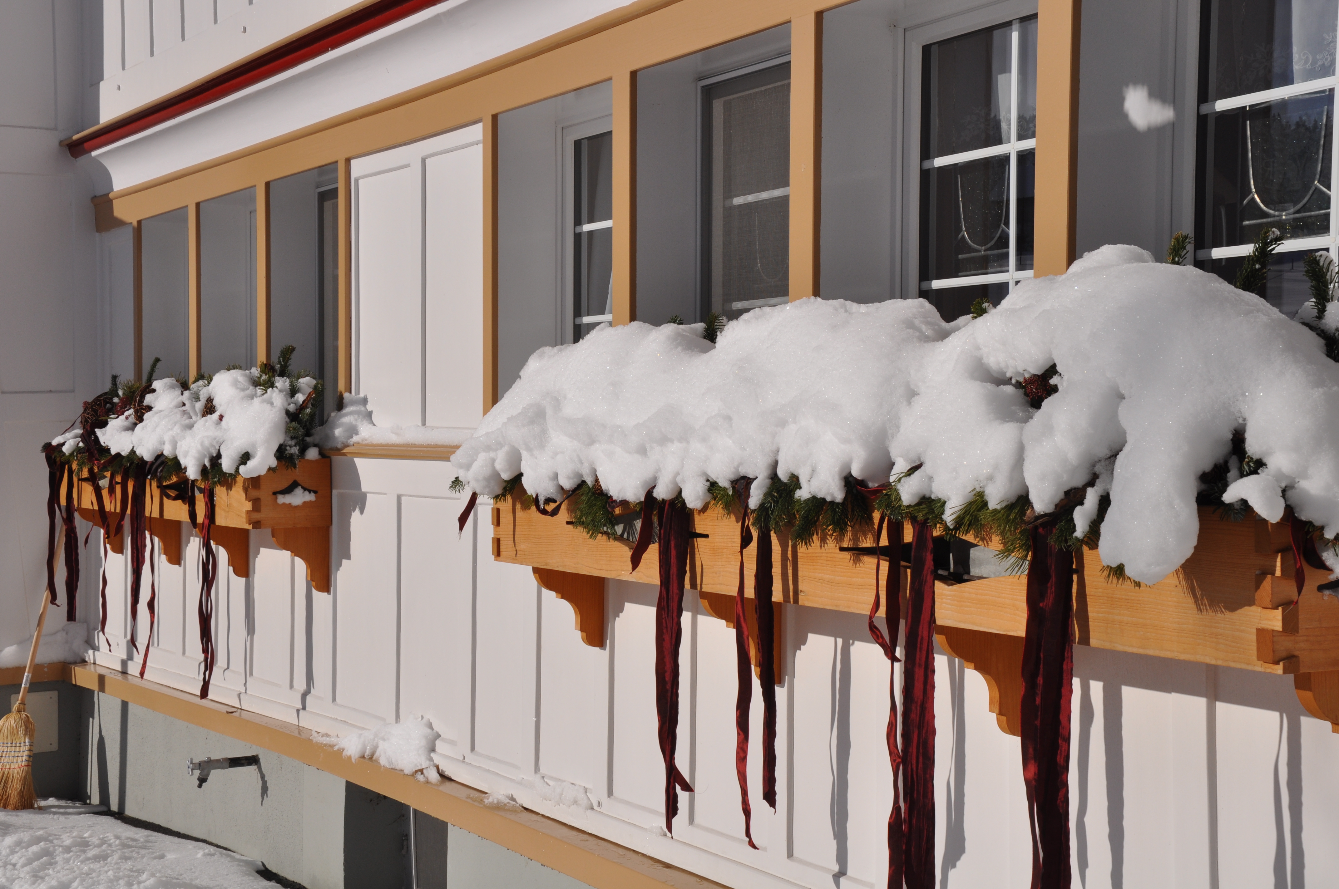 Hausfassade Winter Hausfassade Winter