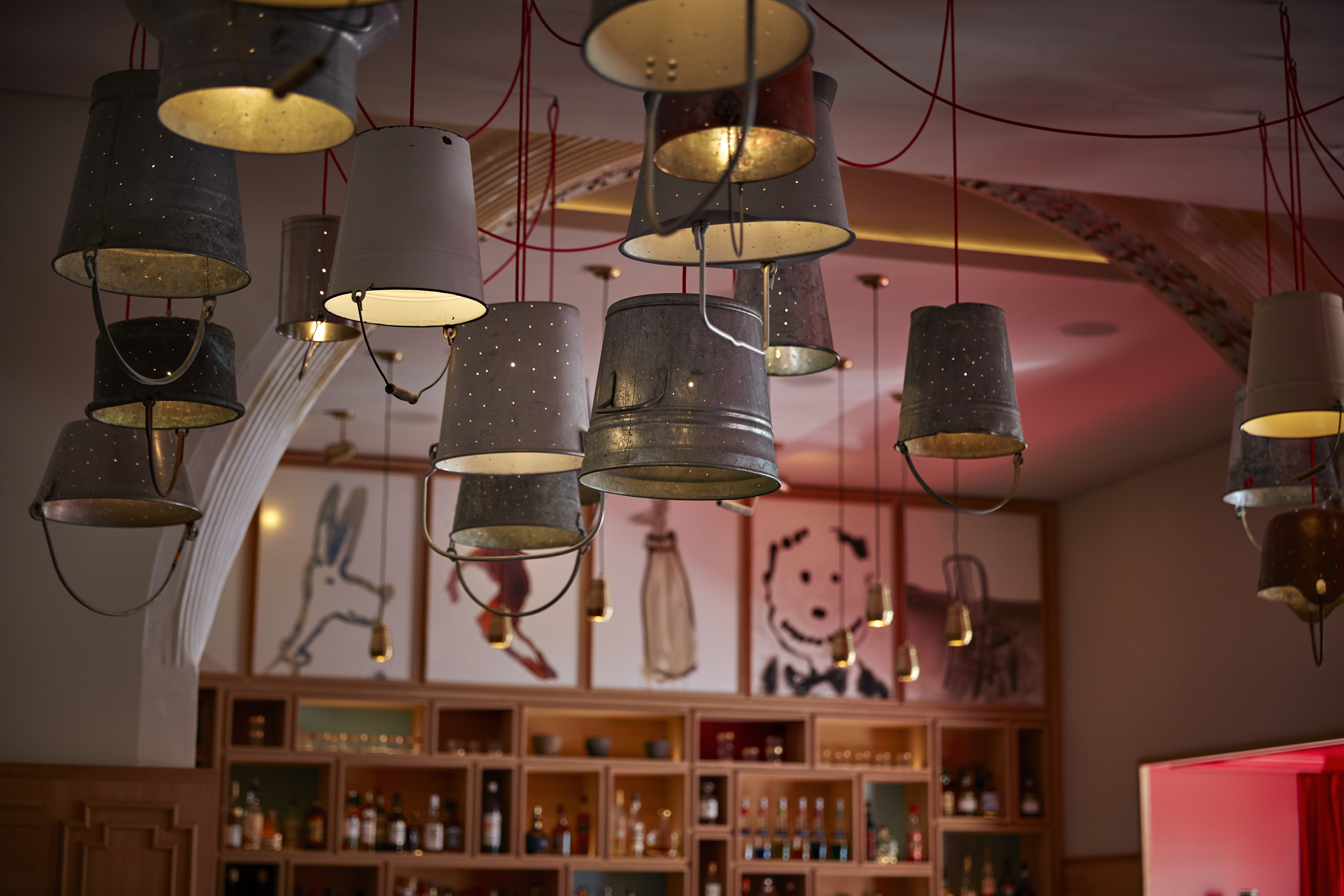 Lichtinstallation by Rolf Sachs Lichtinstallation by Rolf Sachs