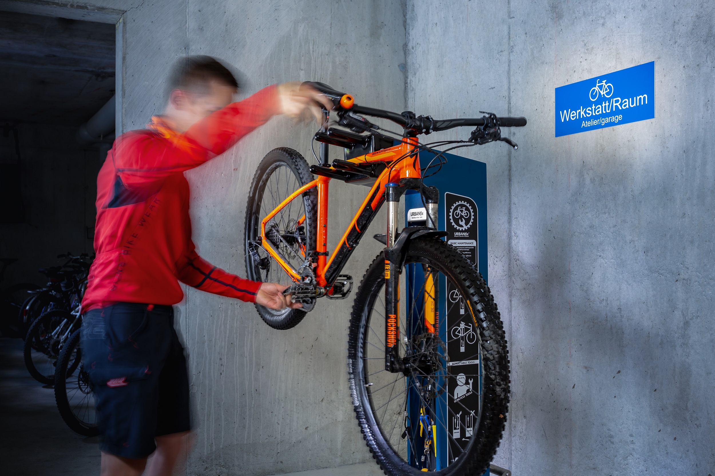 Bike Wasch- und Reparaturplatz Bike Wasch- und Reparaturplatz