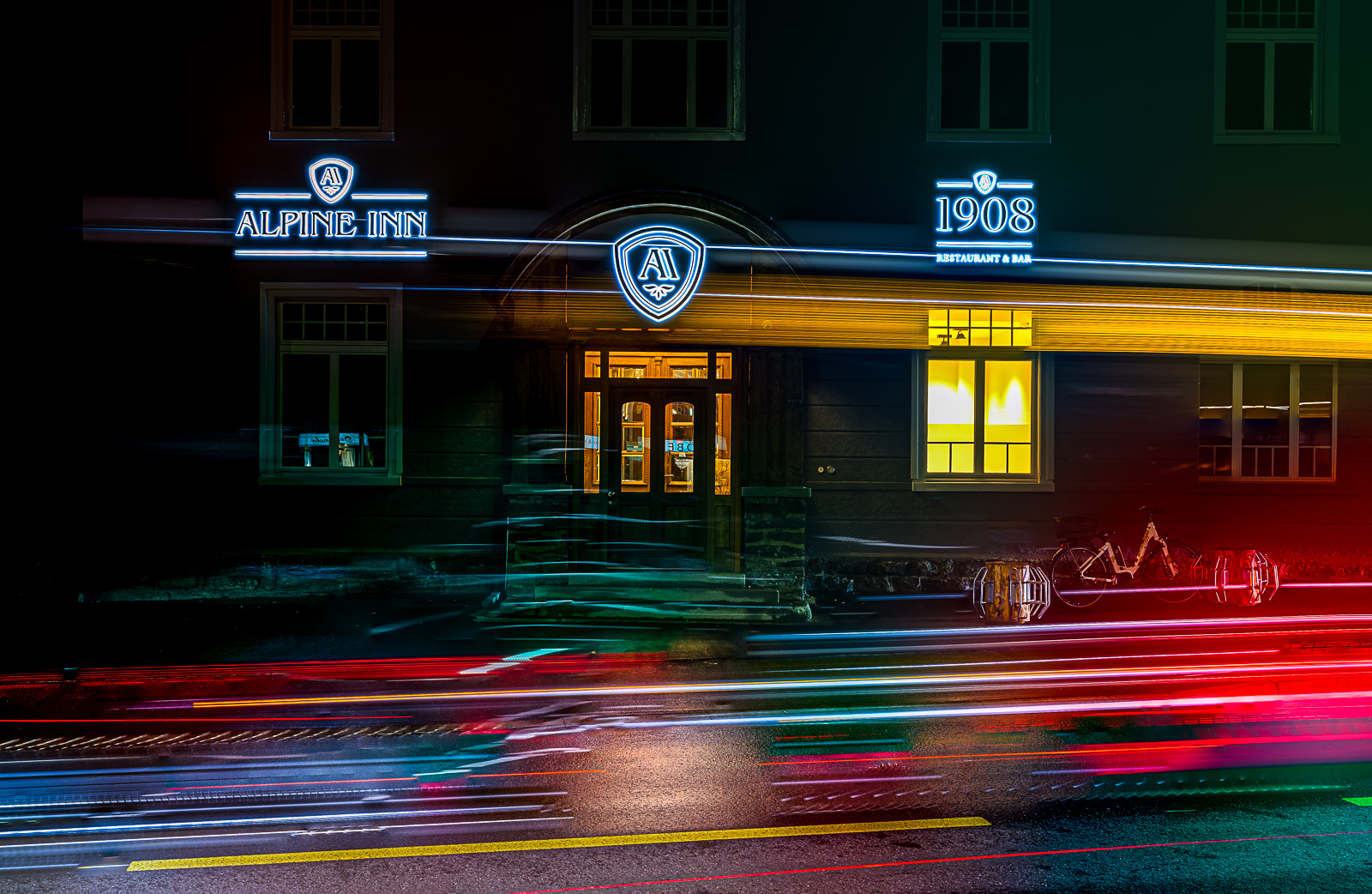 ALPINE INN by night ALPINE INN by night