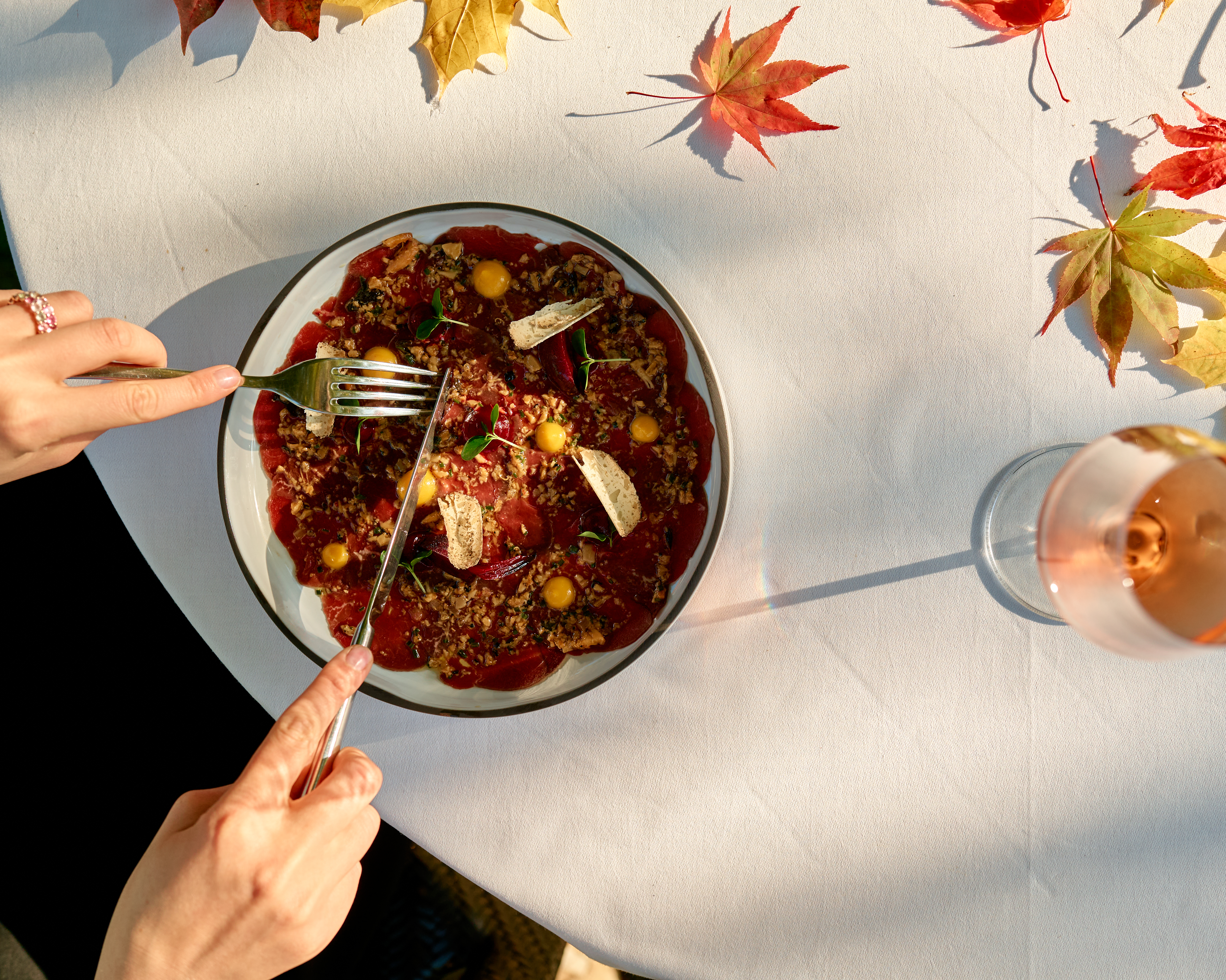 Carpaccio de cerf ma Carpaccio de cerf ma