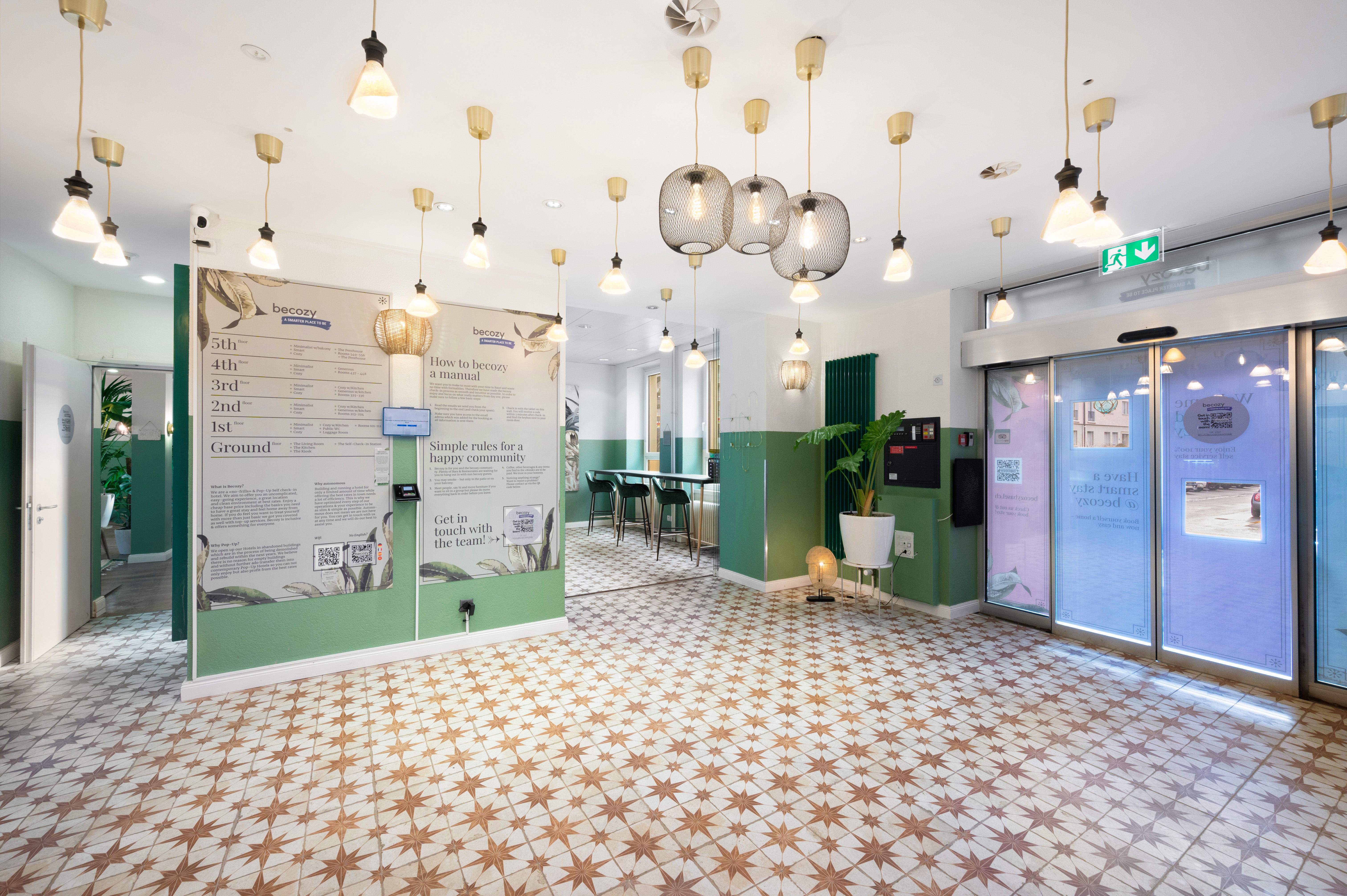 Self Check-in Wall Self Check-in Wall